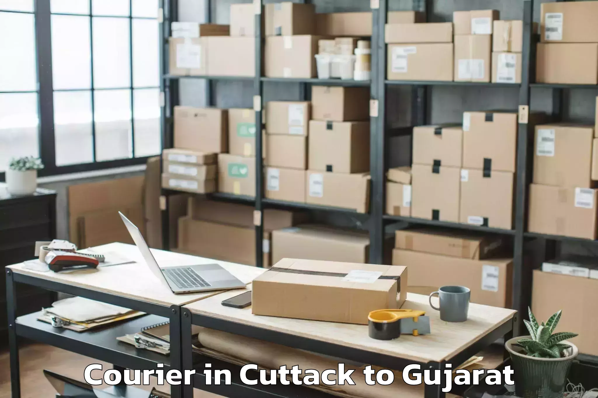 Easy Cuttack to Jhulasan Courier Booking